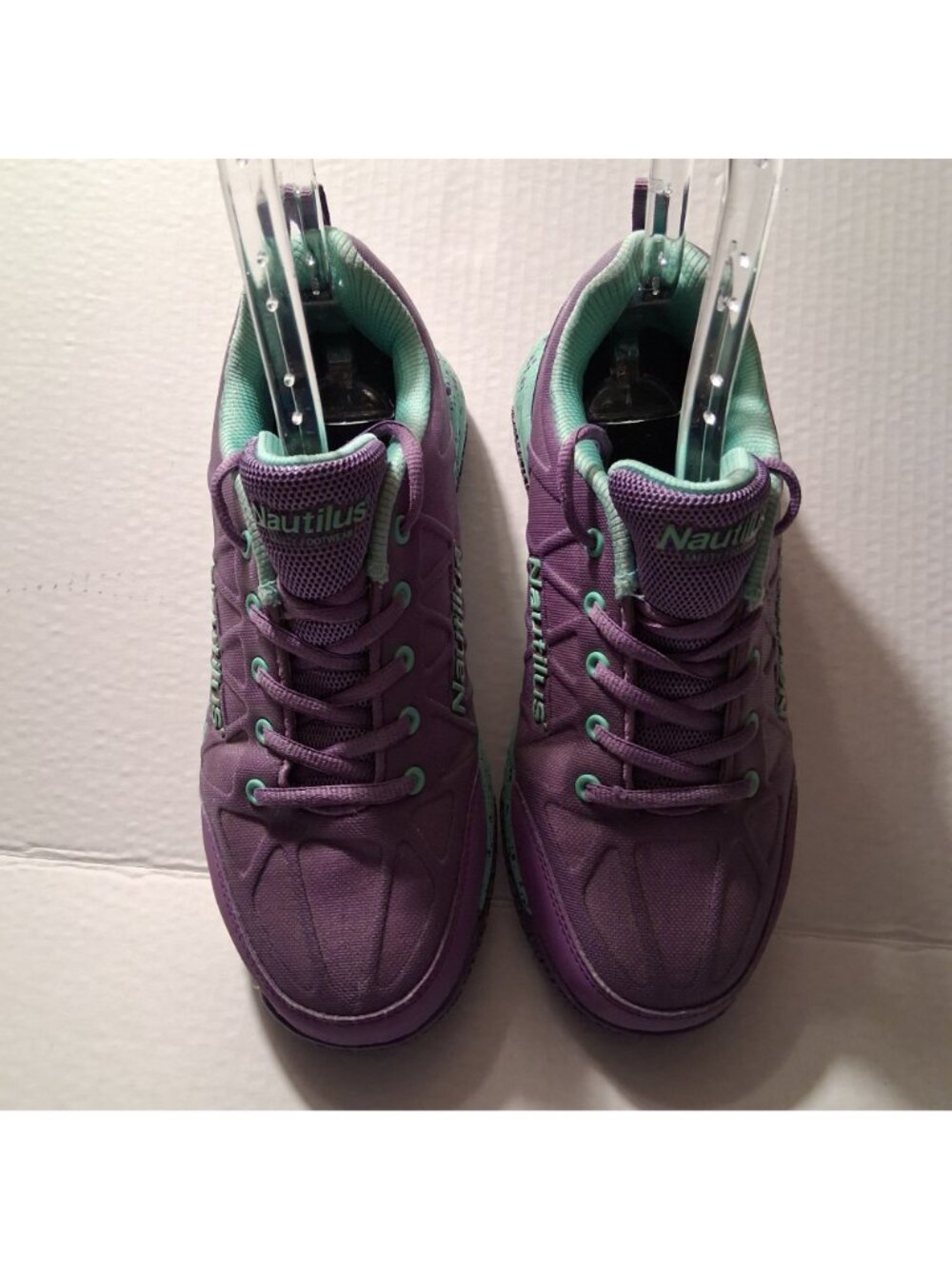Nautilus Womens Safety Toe Athletic Shoes Purple & Mint N2157 Size 9W - Picture 7 of 9